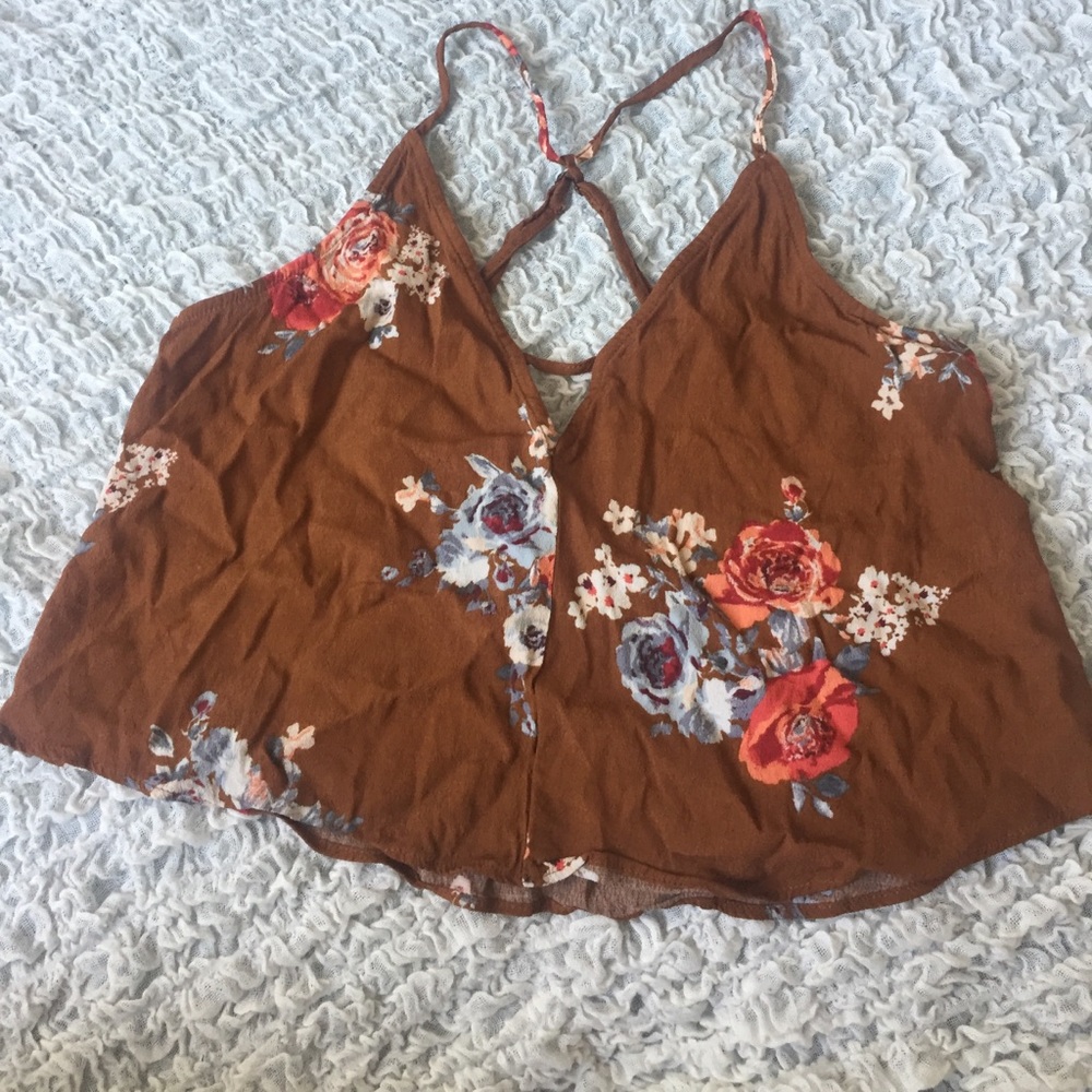 Brown floral crop